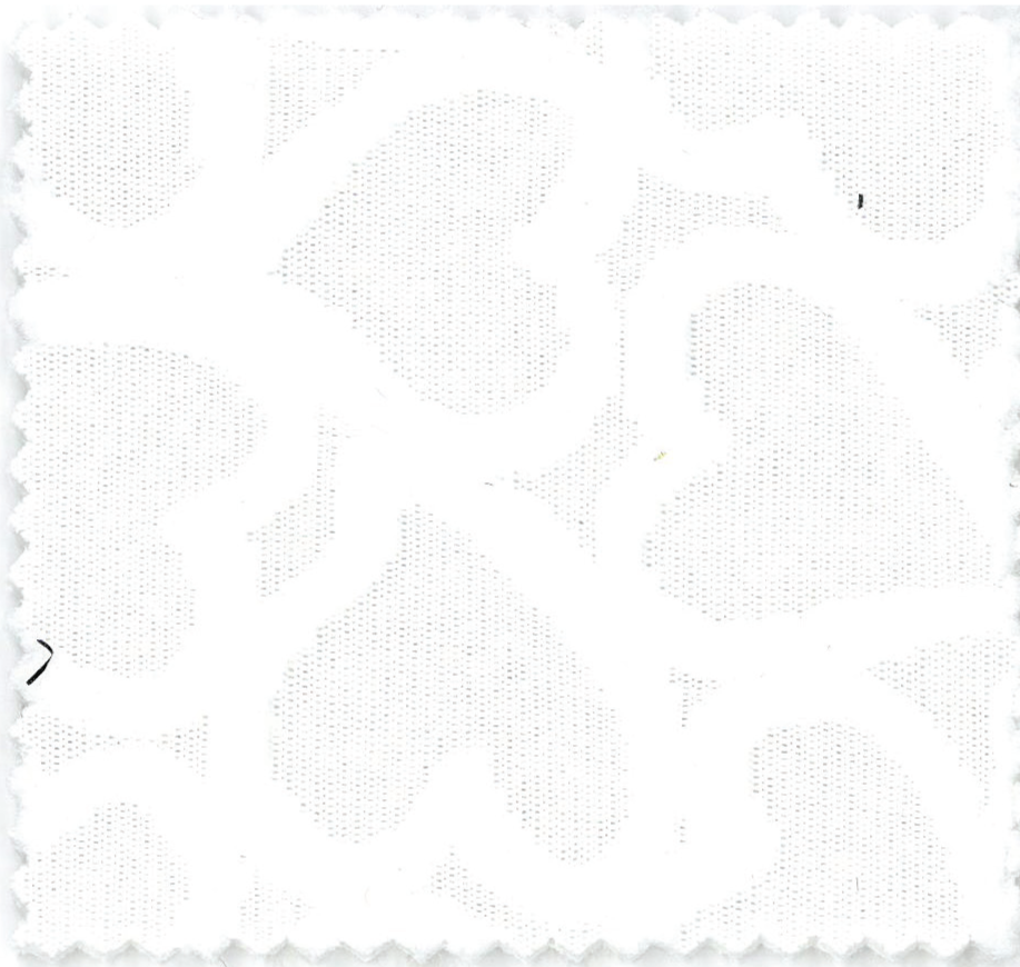 Chelsea - col.1 alb cu model de inimioare reliefate