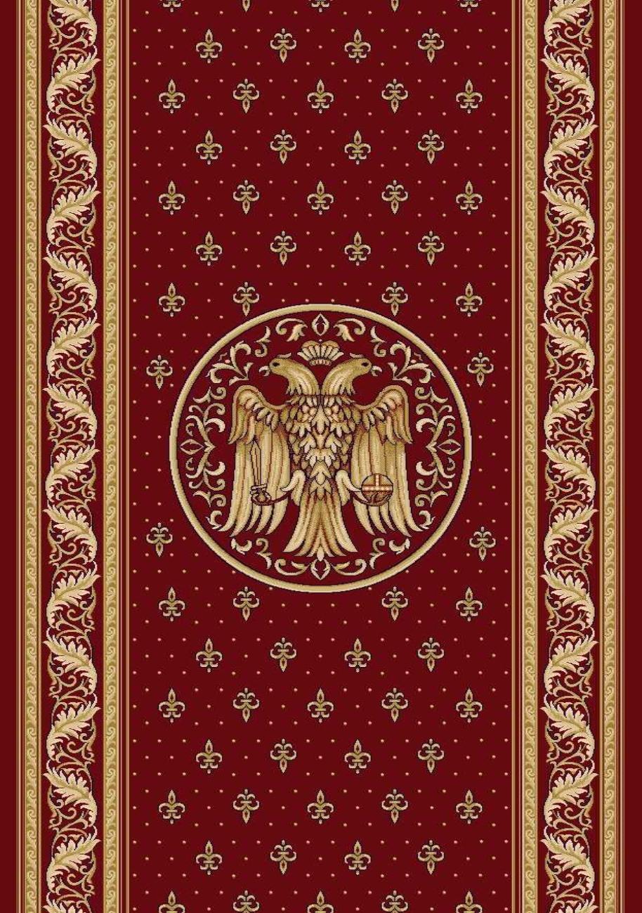 traversa-biserica-5416-rosu-vultur-fleur-de-lis Traversă Biserică 5416 Roșu - Cu Vultur și Fleur-de-Lis - imagine 1