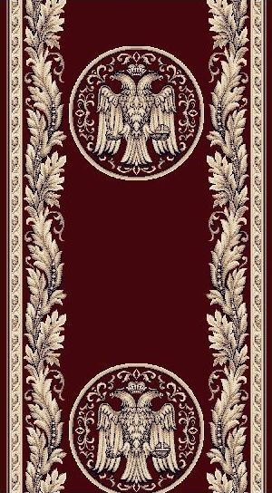 traversa-cardinal-3456-11-grena Traversă Biserică Cardinal 3456 Grena - Cu Vultur Bicefal Repetat - imagine 1